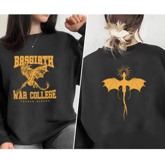 Vintage Fourth Wing Sweatshirt Dragon Rider