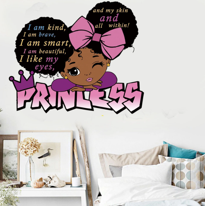 Big Eyes Cute Princess Wall Stickers
