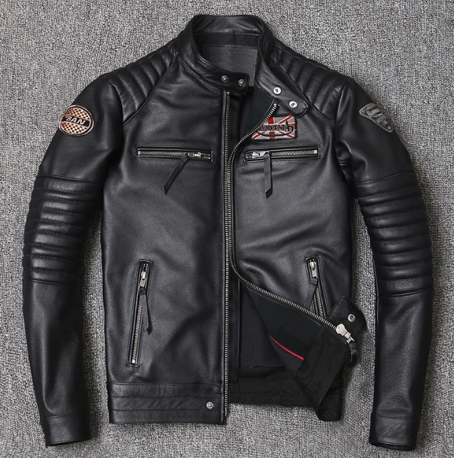 Motorcycle Genuine Leather Jacket