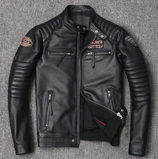 Motorcycle Genuine Leather Jacket