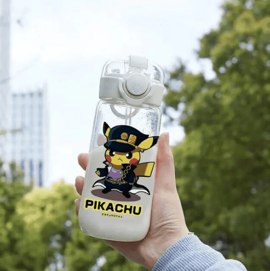 Pokemon Pikachu Plastic Water Bottle Portable Sport Tea Coffee Cup - DUGO