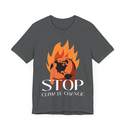 Stop Climate Change Short Sleeve Tshirt - DUGO