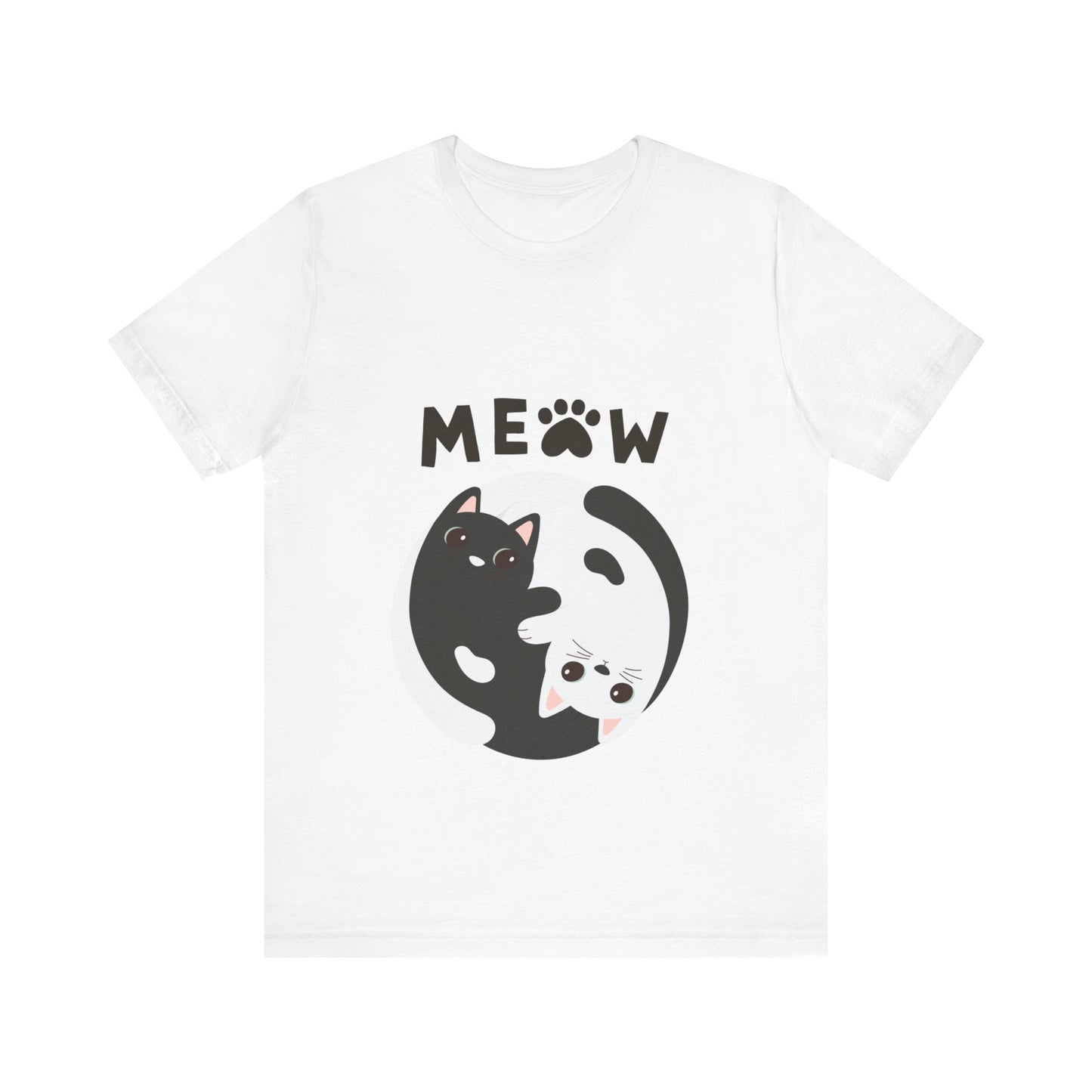 Meow Cat Short Sleeve Tshirt Fashion - DUGO