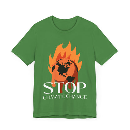 Stop Climate Change Short Sleeve Tshirt - DUGO