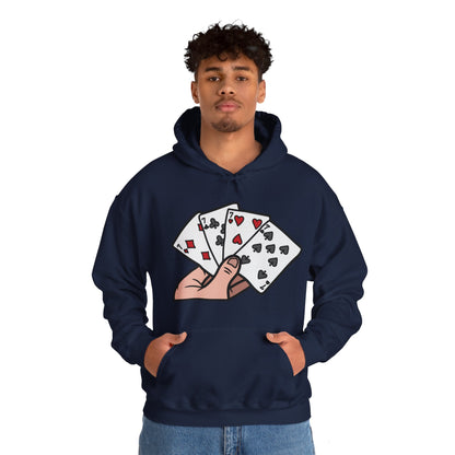 Poker Hooded Sweatshirt Fashion - DUGO