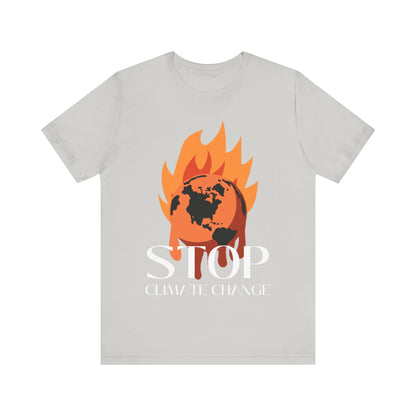 Stop Climate Change Short Sleeve Tshirt - DUGO