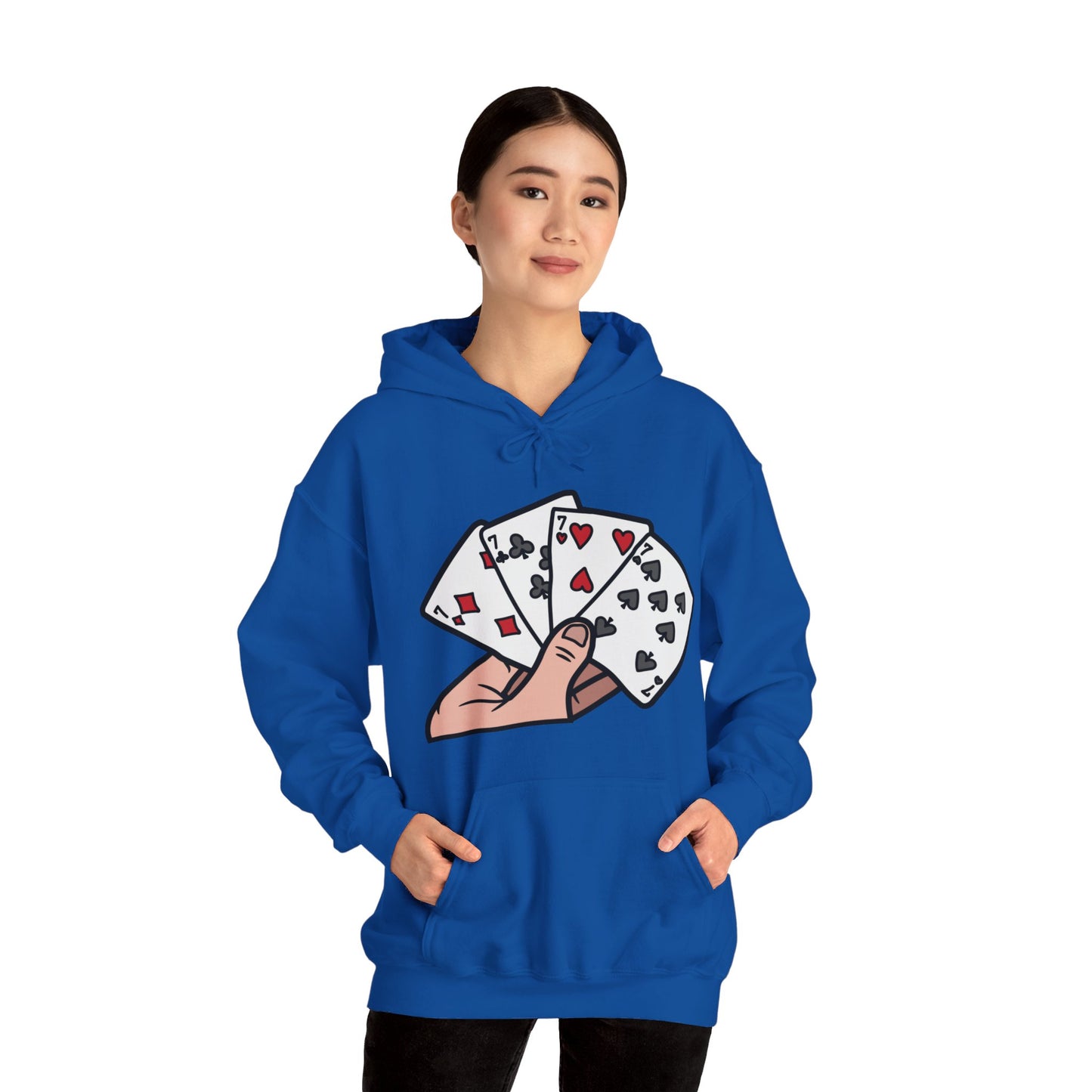 Poker Hooded Sweatshirt Fashion - DUGO