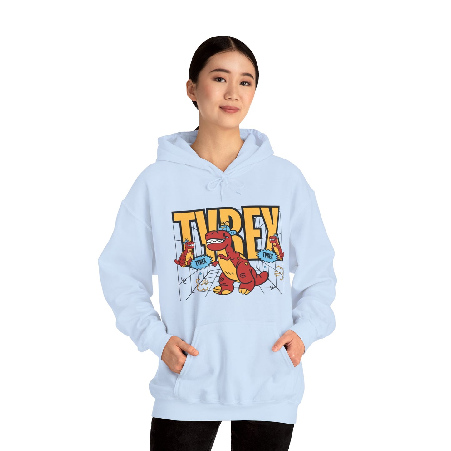 Tyrex Funny Hooded Sweatshirt - DUGO