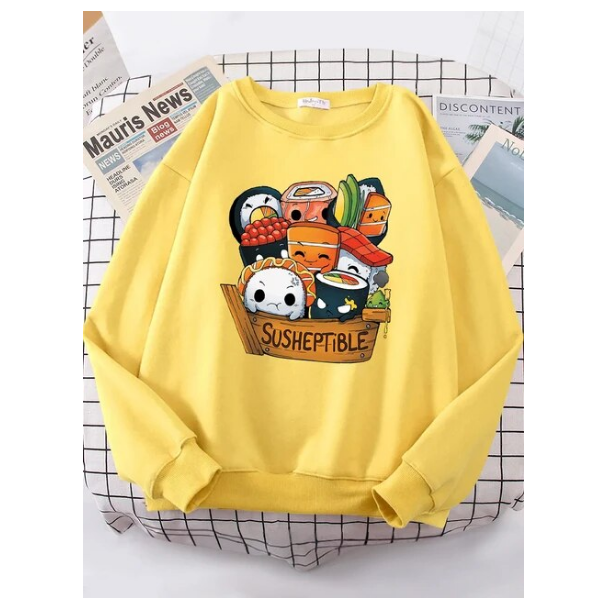 Kawaii Delicious Food Sushi Babys Women Sweatshirt Fashion