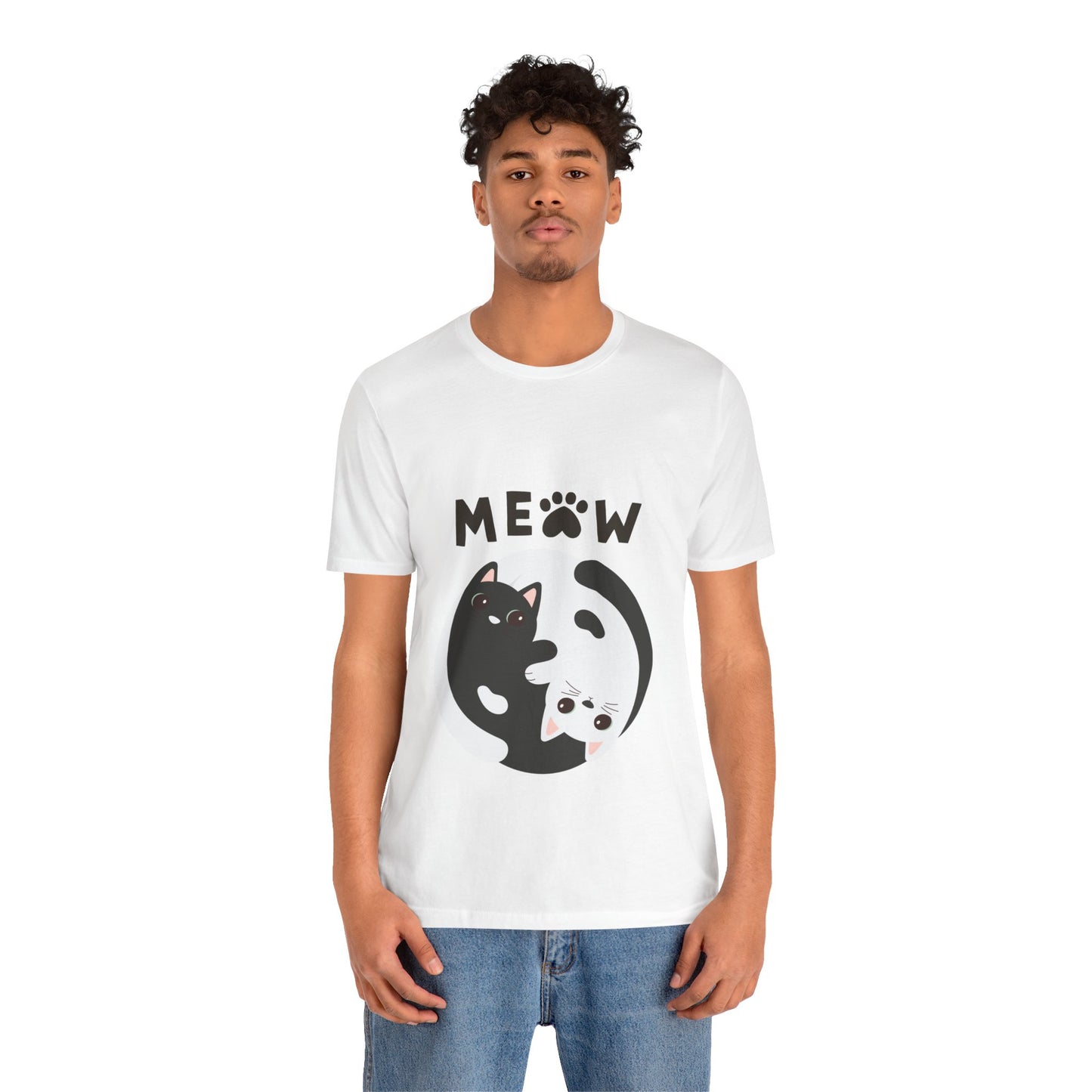 Meow Cat Short Sleeve Tshirt Fashion - DUGO