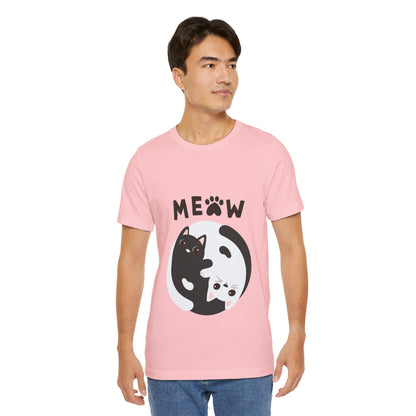 Meow Cat Short Sleeve Tshirt Fashion - DUGO