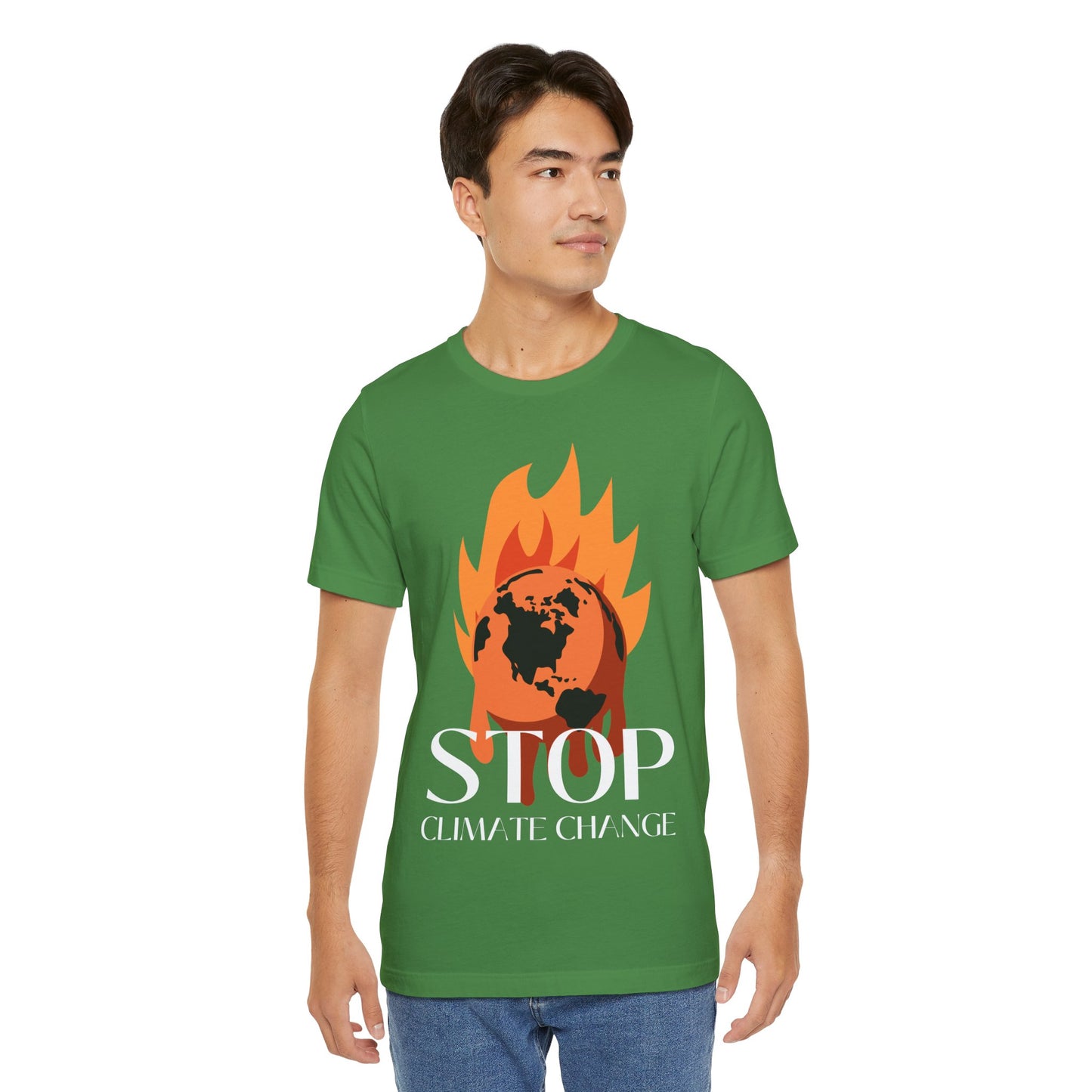 Stop Climate Change Short Sleeve Tshirt - DUGO