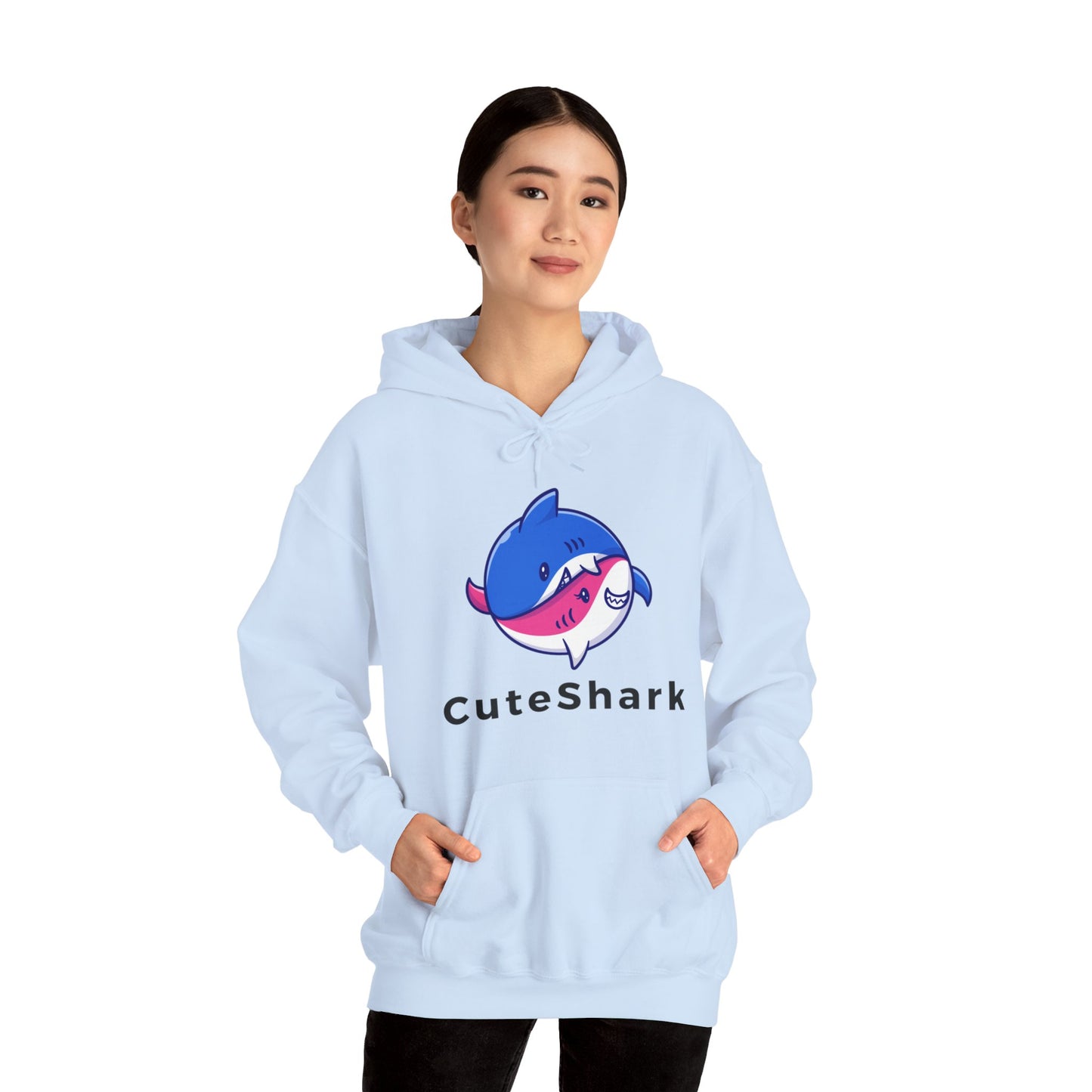 Cute Shark Hooded Sweatshirt - DUGO