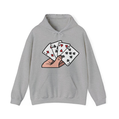 Poker Hooded Sweatshirt Fashion - DUGO