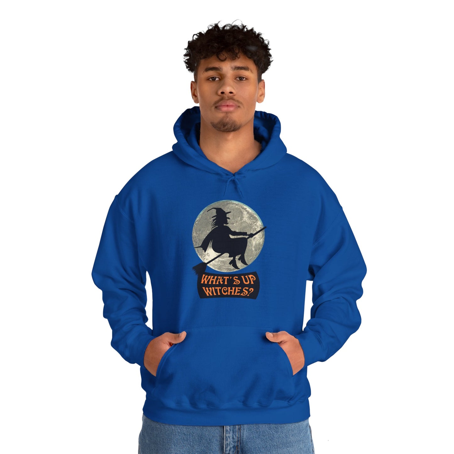 What Up Witches Hooded Sweatshirt - DUGO