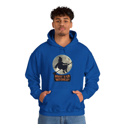 What Up Witches Hooded Sweatshirt - DUGO