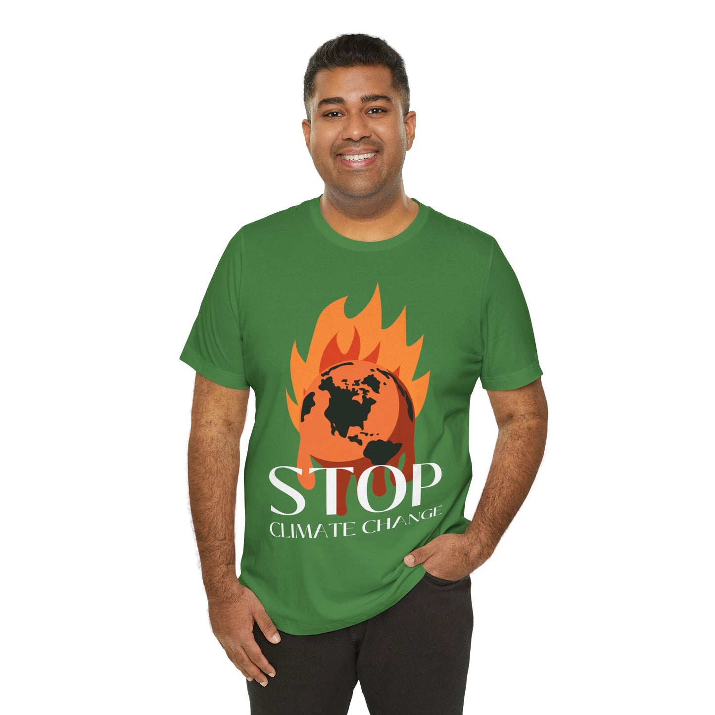 Stop Climate Change Short Sleeve Tshirt - DUGO