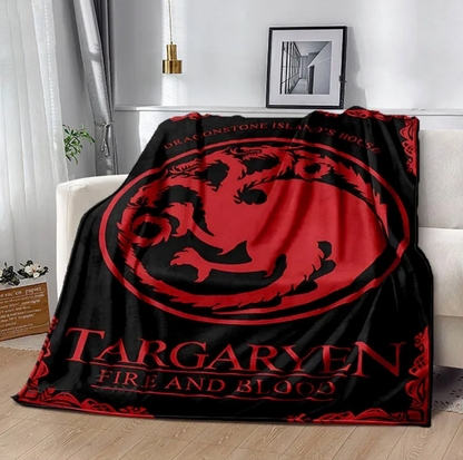 Movie House Of The Dragon Print Blankets Warm