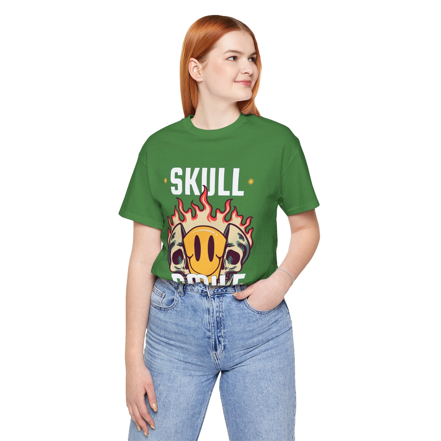 Skull Smile Short Sleeve Tshirt - DUGO