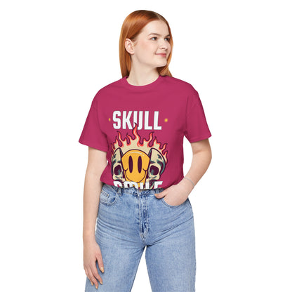 Skull Smile Short Sleeve Tshirt - DUGO