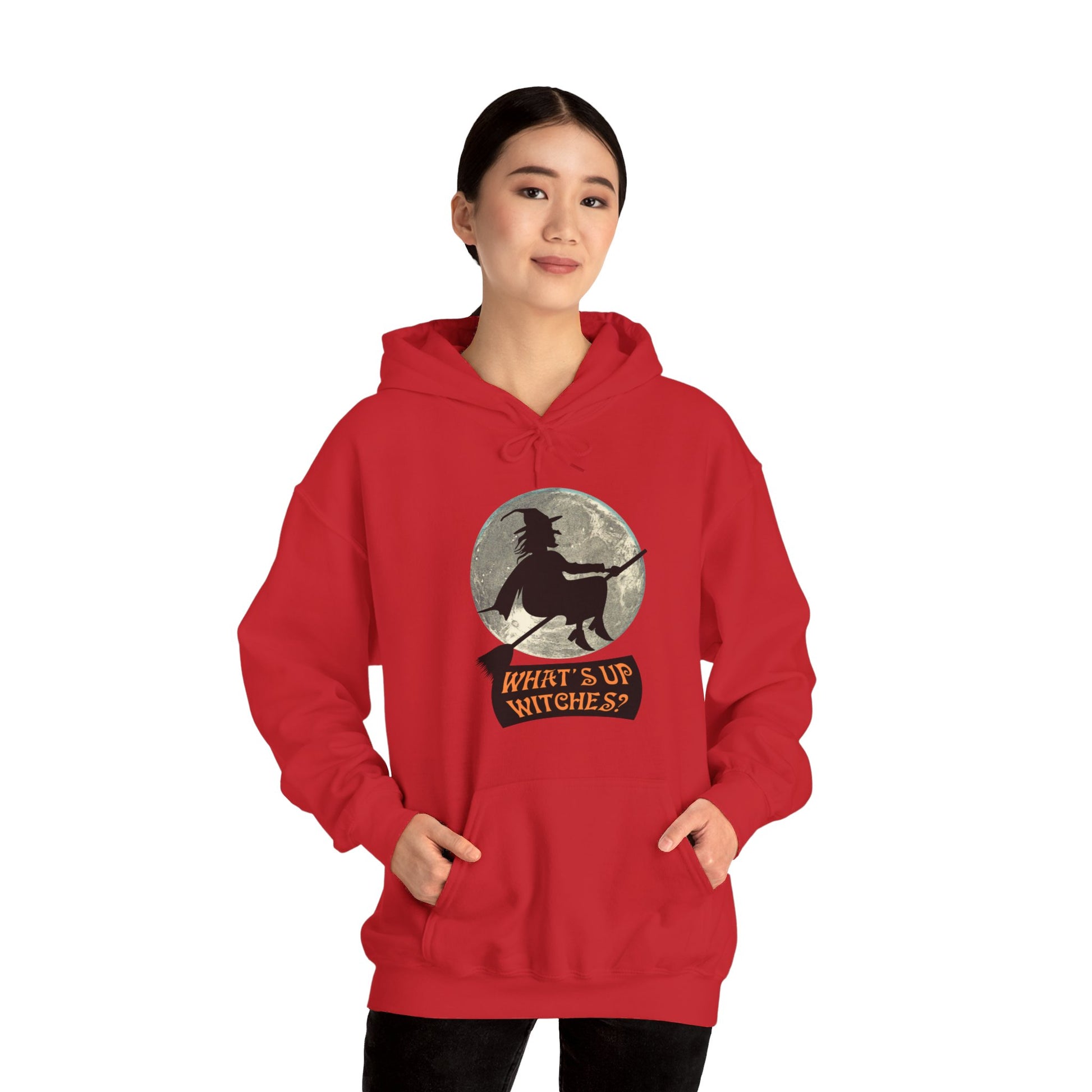 What Up Witches Hooded Sweatshirt - DUGO