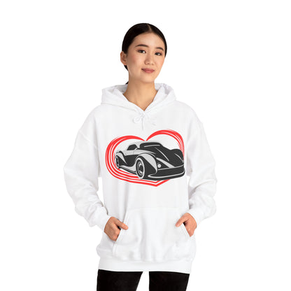 Love Car Hooded Sweatshirt - DUGO