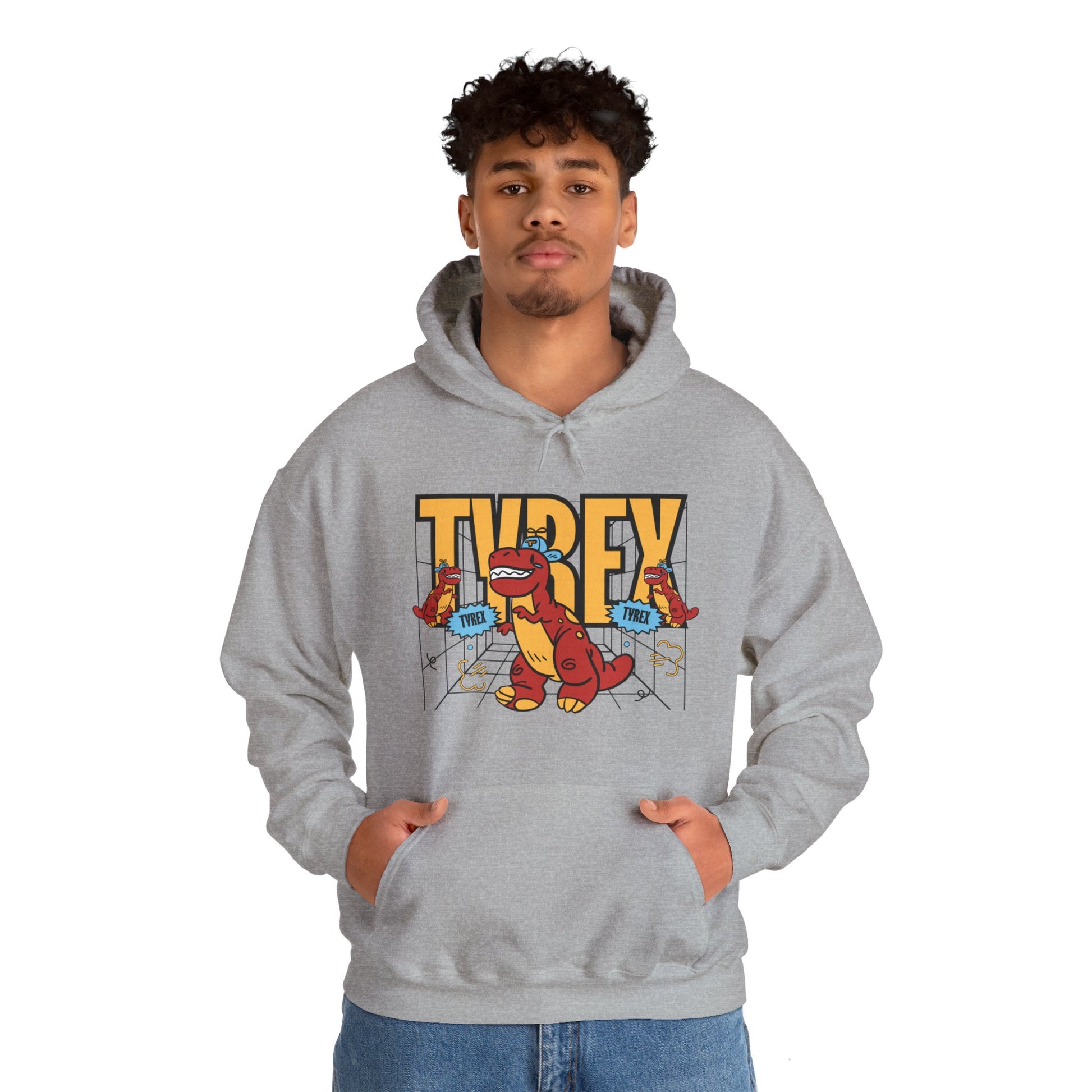 Tyrex Funny Hooded Sweatshirt - DUGO