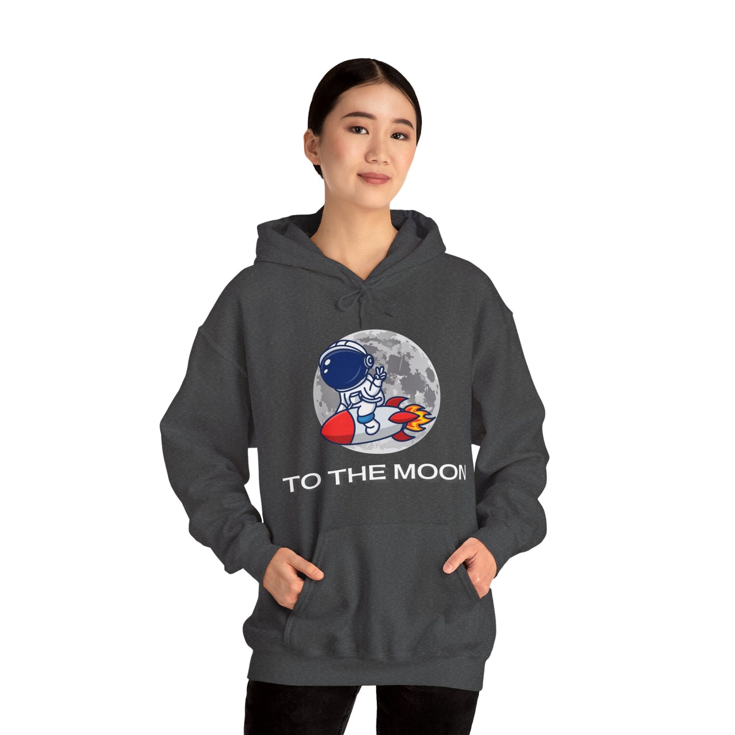 To The Moon Hooded Sweatshirt - DUGO