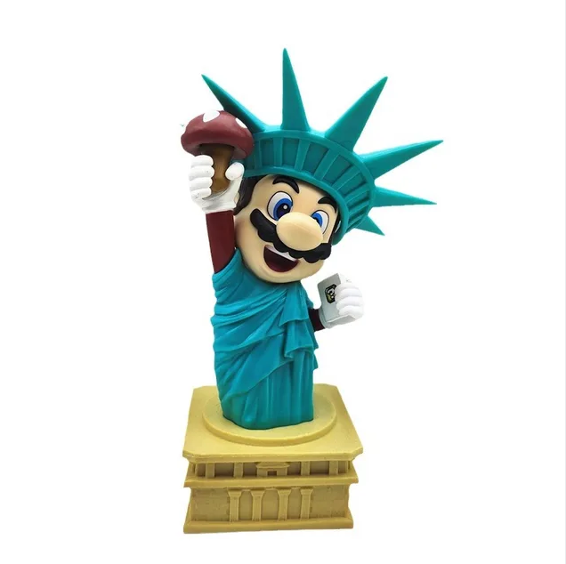 Super Mario As The Statue Of Liberty Figure Toys For Kids