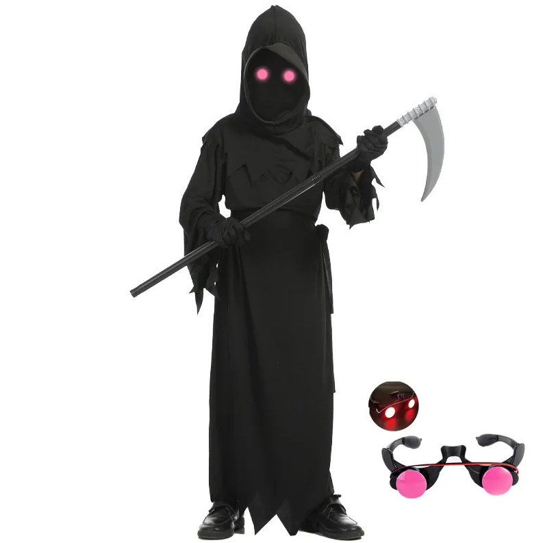 Halloween Cosplay Costume Grim Reaper Scary Skeleton Costume