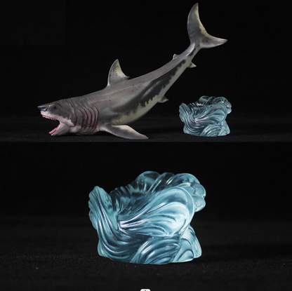 Megalodon Shark With Base Sea Life Toy - DUGO