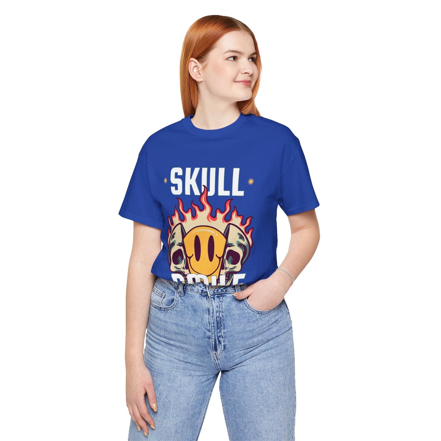 Skull Smile Short Sleeve Tshirt - DUGO