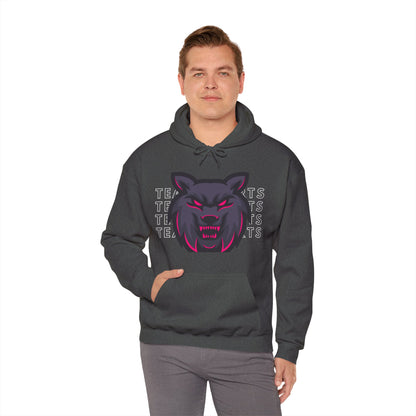 Team Sports Wolf Head Hooded Sweatshirt - DUGO