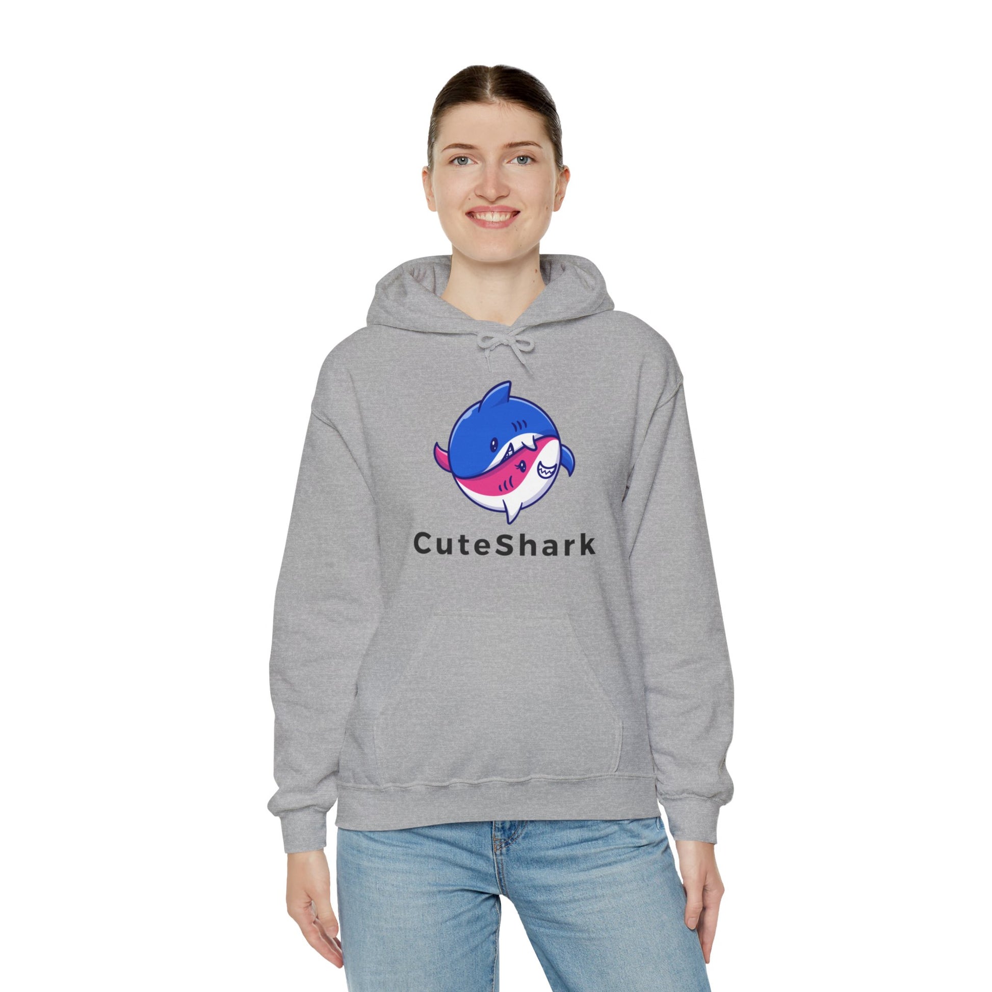 Cute Shark Hooded Sweatshirt - DUGO