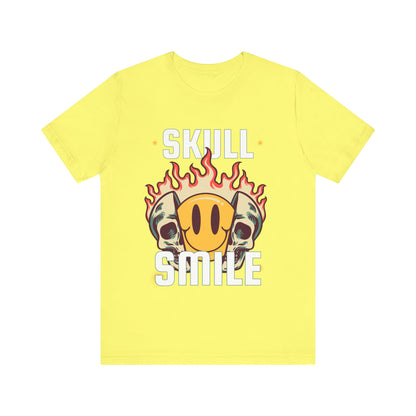 Skull Smile Short Sleeve Tshirt - DUGO