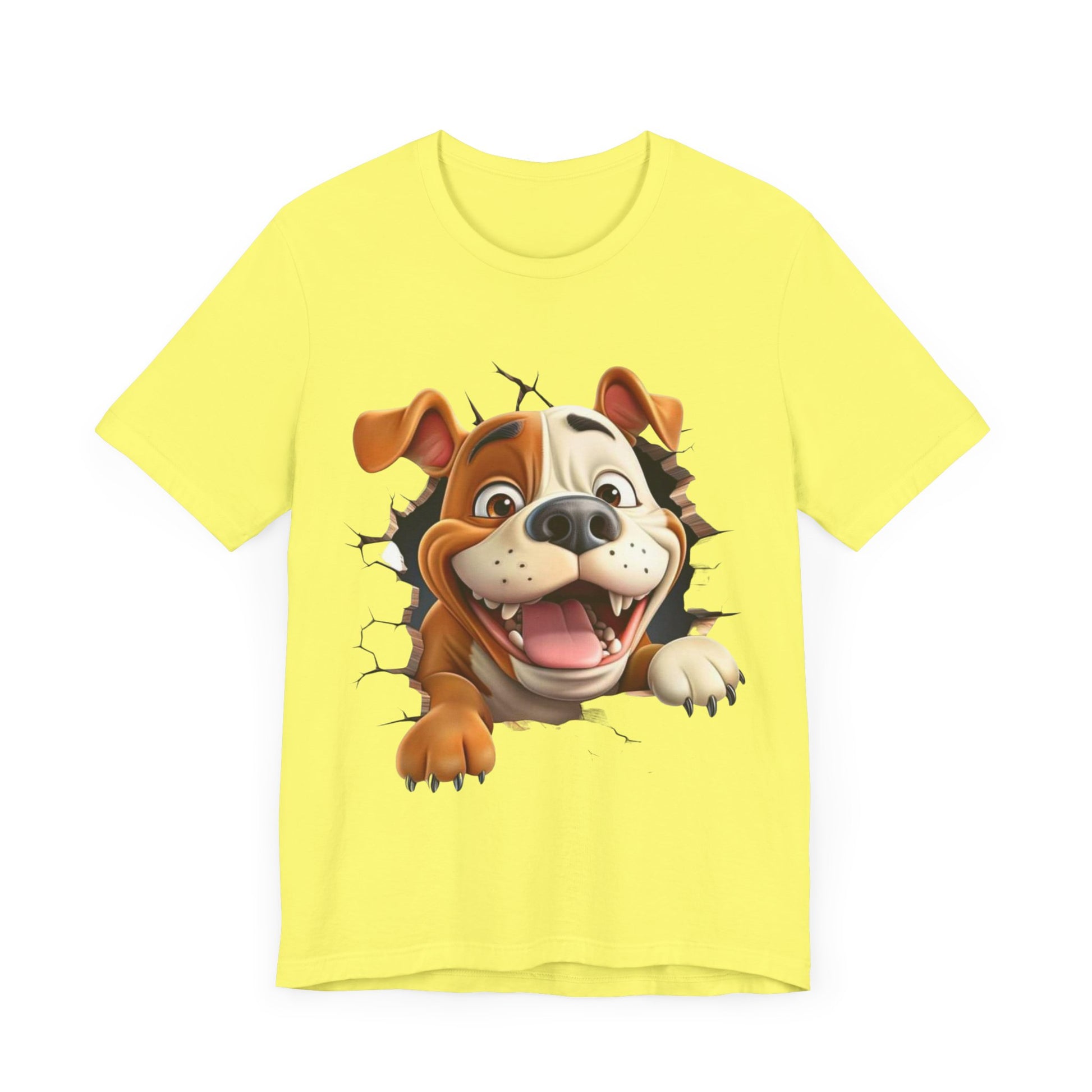 Cute Funny Dog Coming Out Of A Hole Tshirt