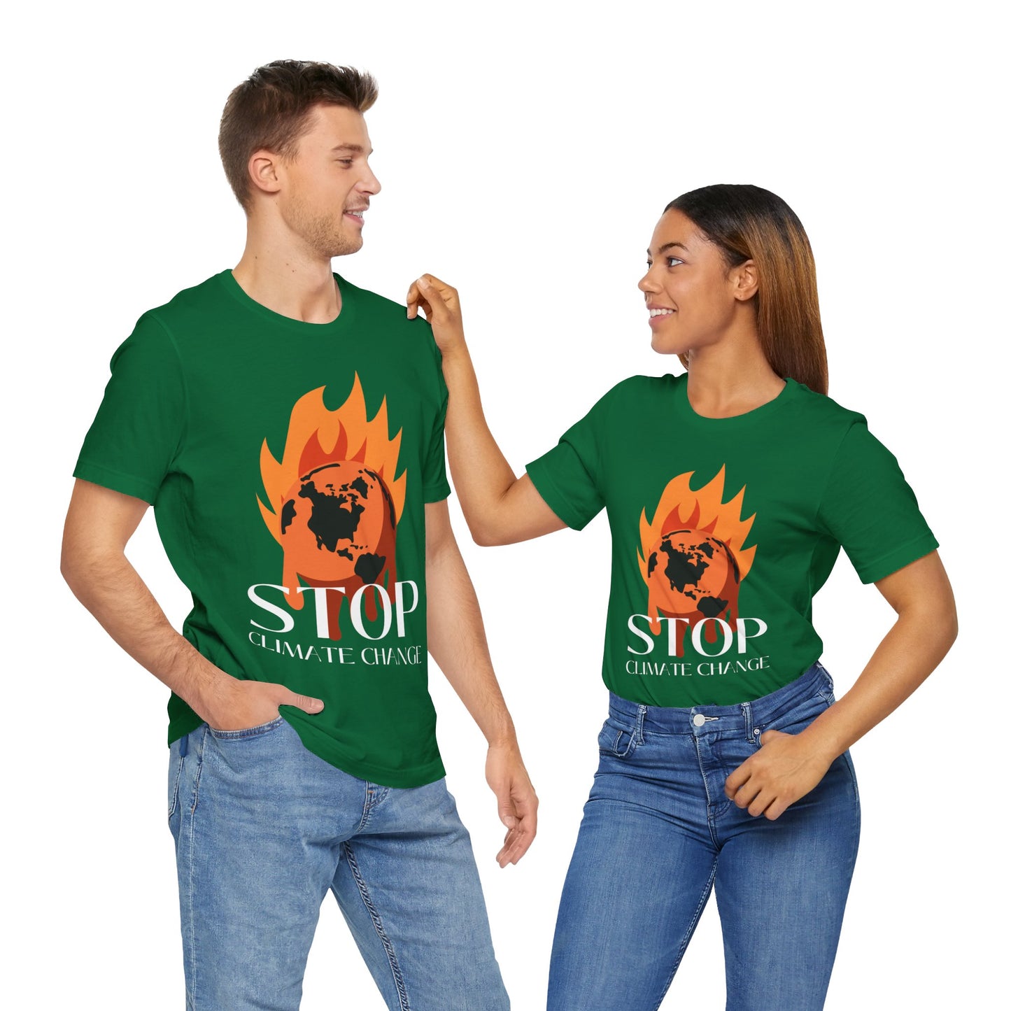 Stop Climate Change Short Sleeve Tshirt - DUGO