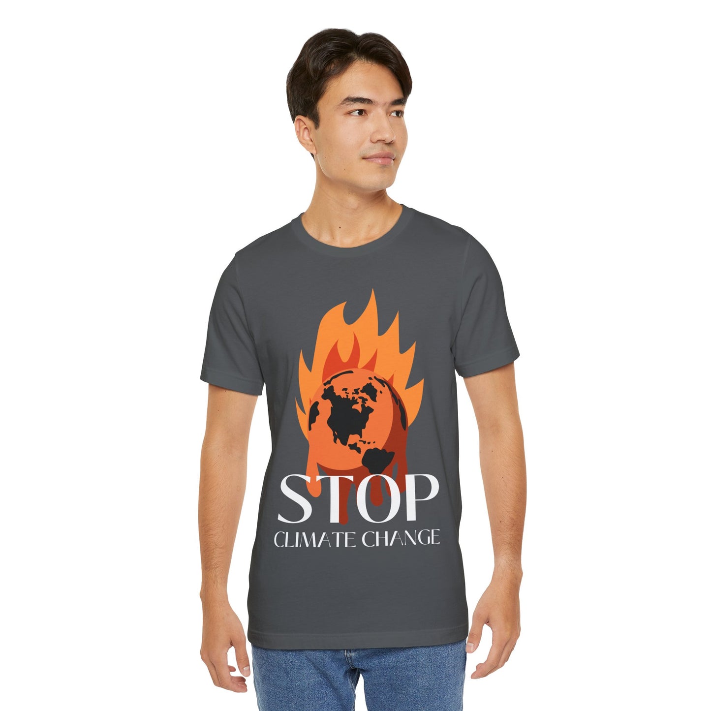 Stop Climate Change Short Sleeve Tshirt - DUGO