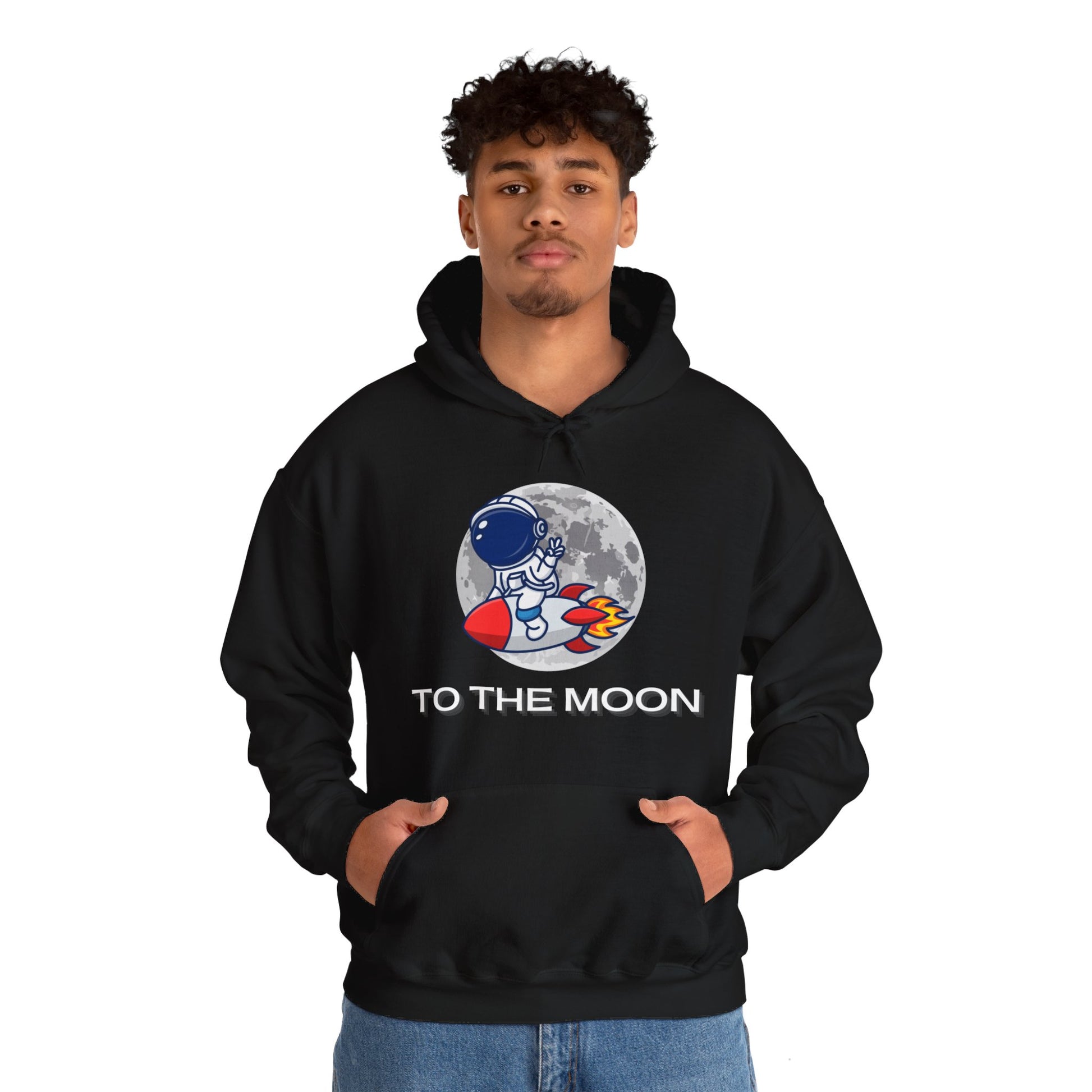 To The Moon Hooded Sweatshirt - DUGO