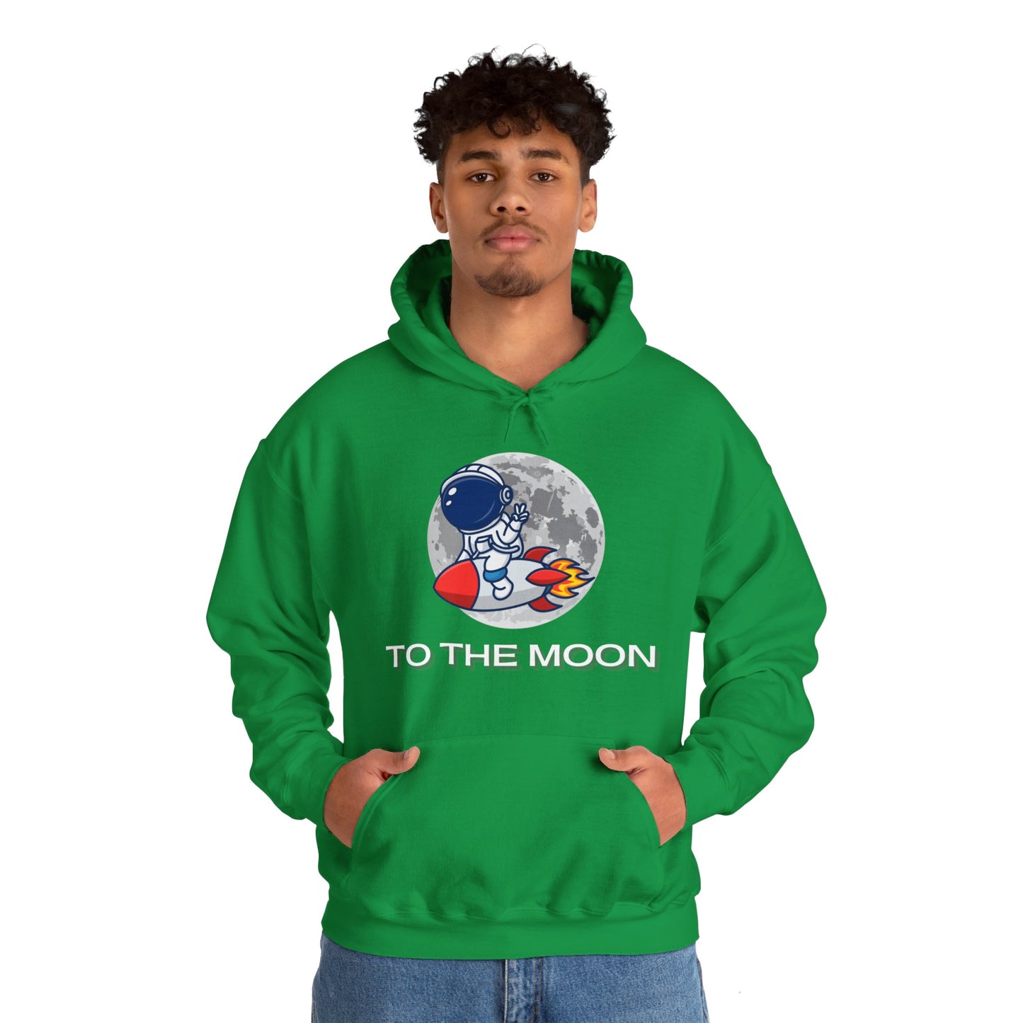 To The Moon Hooded Sweatshirt - DUGO