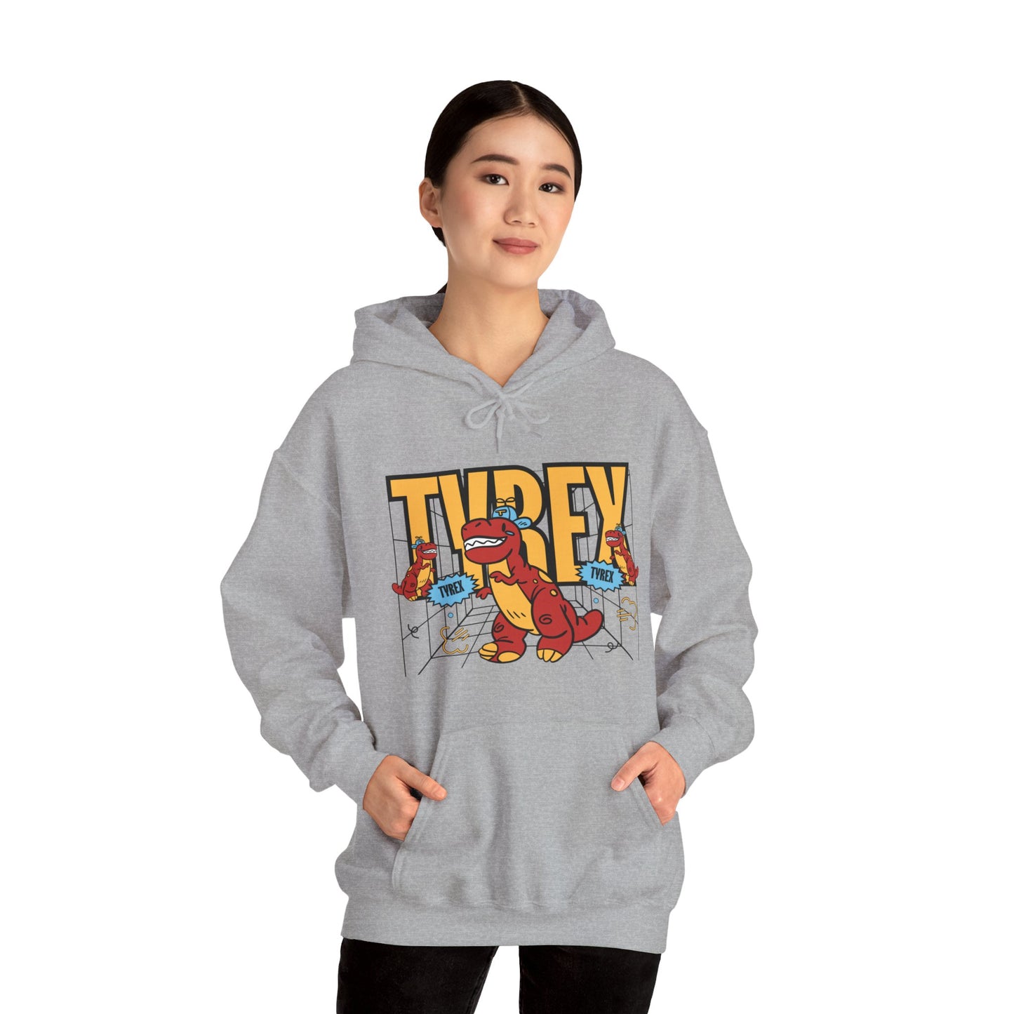 Tyrex Funny Hooded Sweatshirt - DUGO