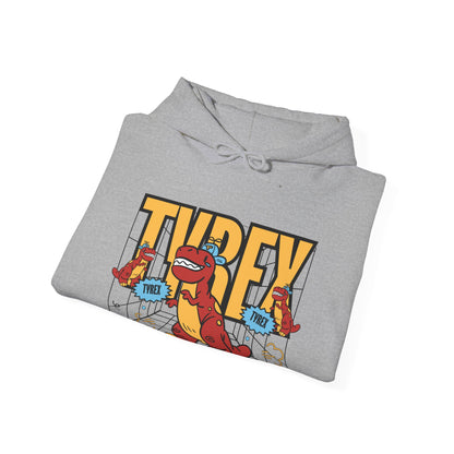 Tyrex Funny Hooded Sweatshirt - DUGO