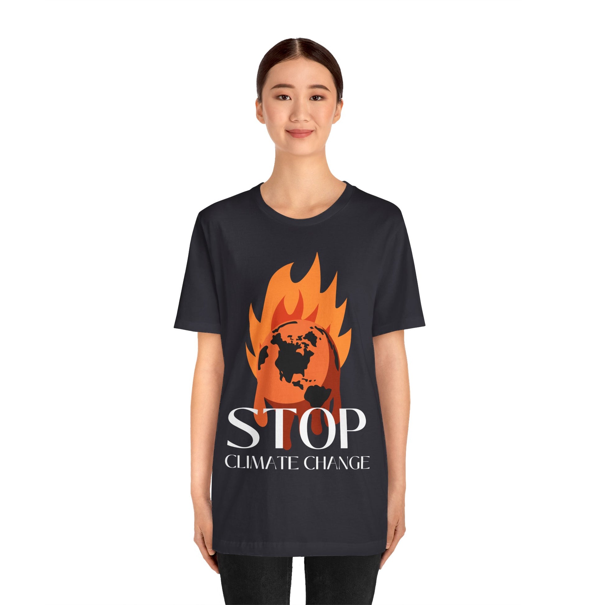 Stop Climate Change Short Sleeve Tshirt - DUGO