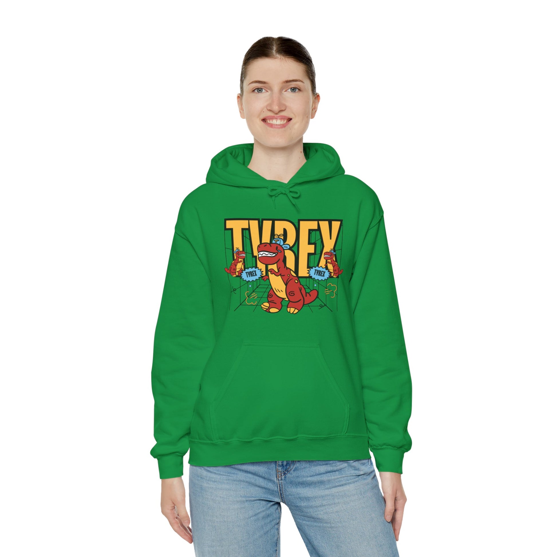 Tyrex Funny Hooded Sweatshirt - DUGO