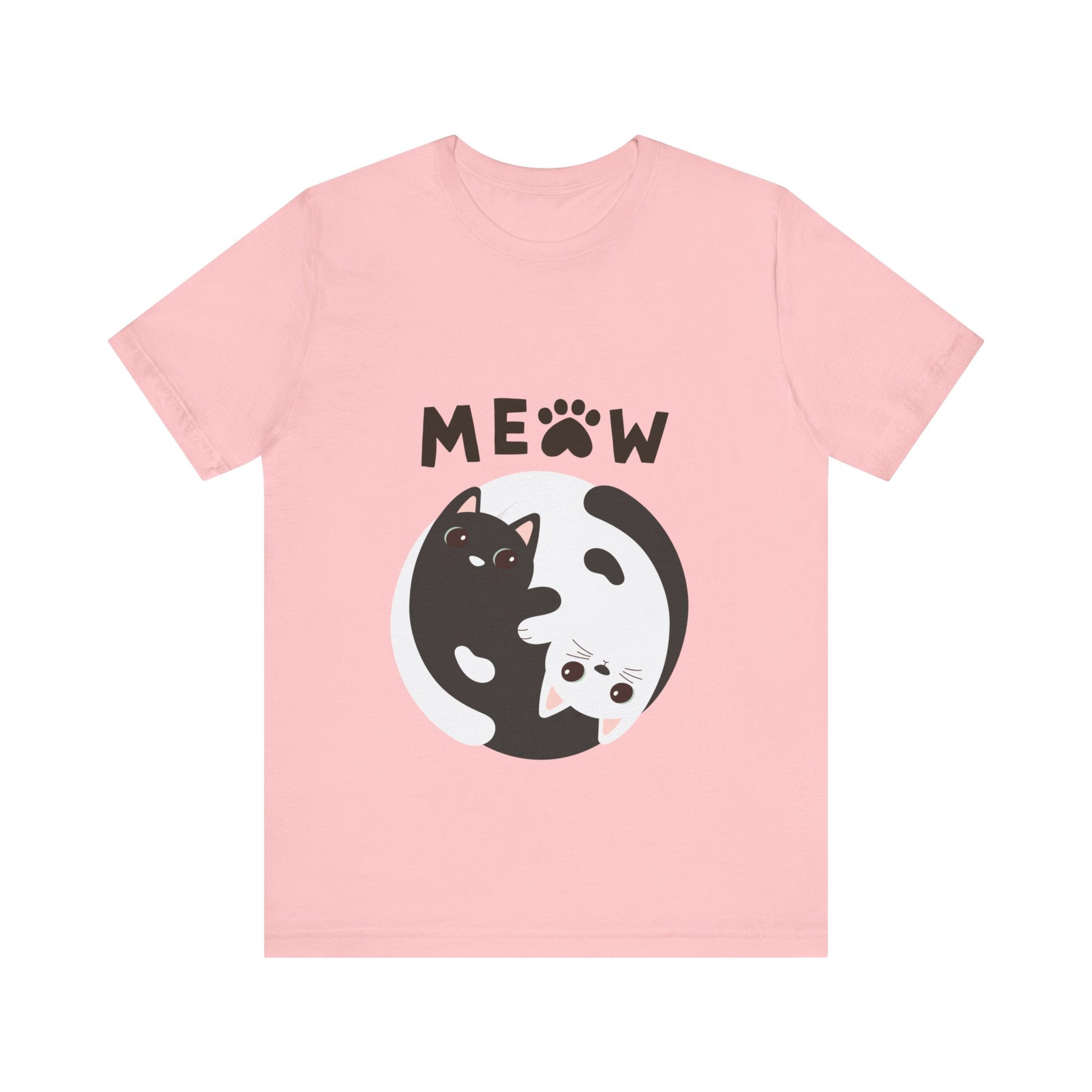 Meow Cat Short Sleeve Tshirt Fashion - DUGO