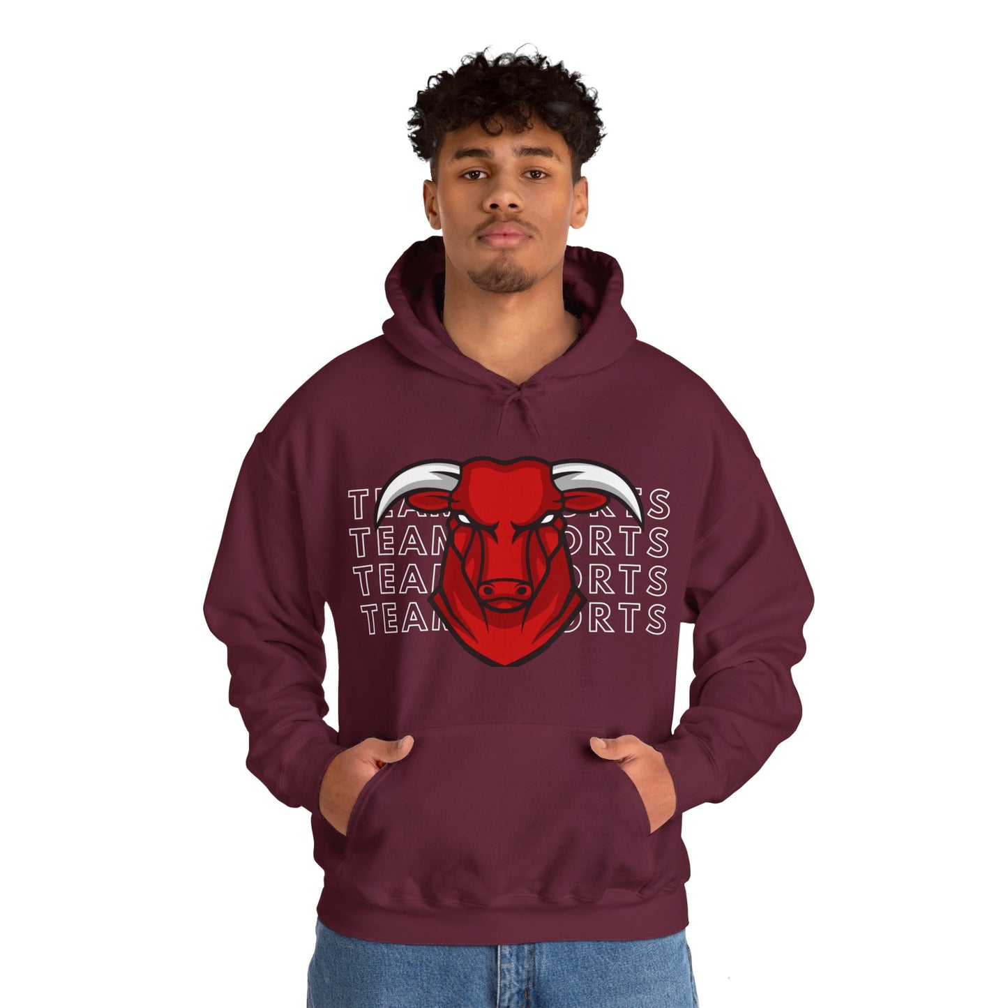 Team Sport Bullhead Hooded Sweatshirt - DUGO