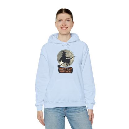 What Up Witches Hooded Sweatshirt - DUGO