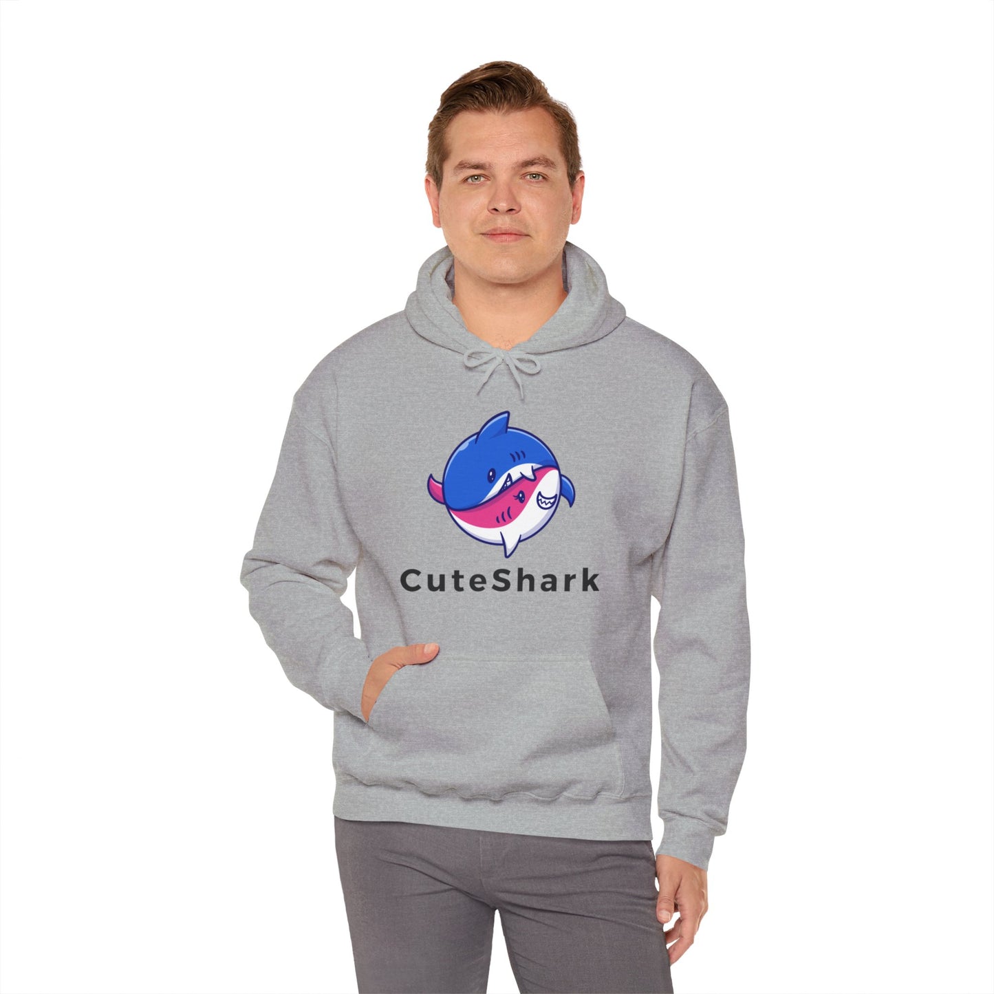 Cute Shark Hooded Sweatshirt - DUGO