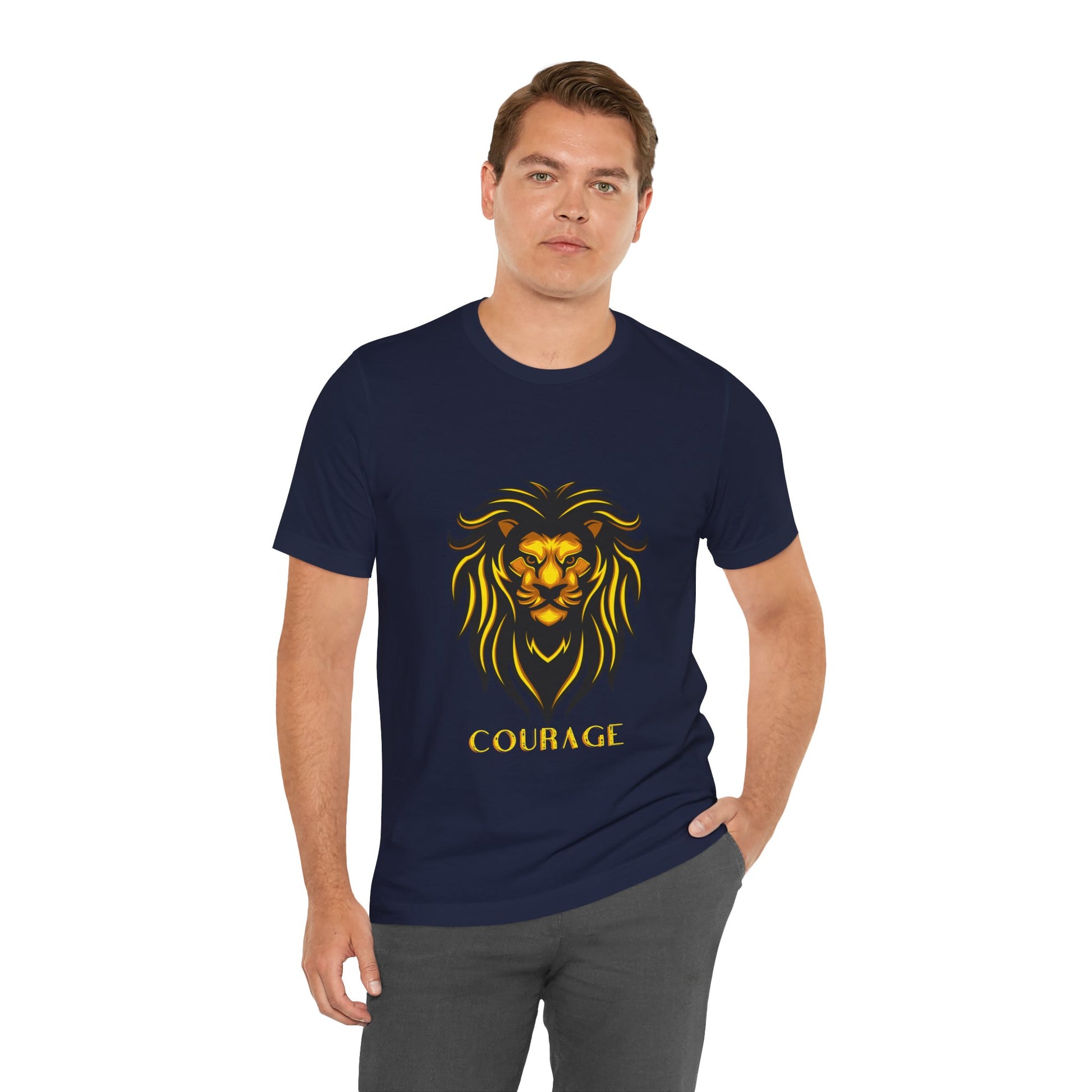 Tshirt Print Lion Fashion - DUGO