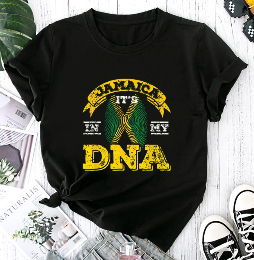 Jamaica It In My Dna on Women Tshirt